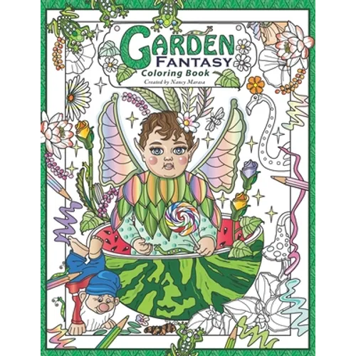 Garden Fantasy Coloring Book - Paperback
