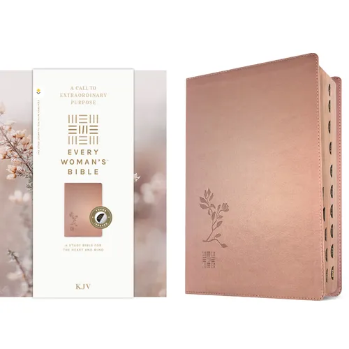 KJV Every Woman's Bible, Filament Enabled (Leatherlike, Rose Gold, Indexed, Red Letter) - Imitation Leather