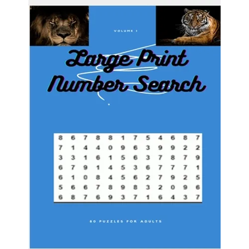 Large Print Number Search: Number Search Keep Brain Healthy Activity - Paperback