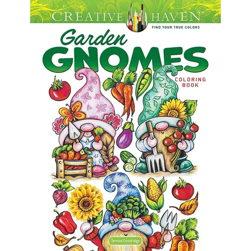 Creative Haven Garden Gnomes Coloring Book - Paperback