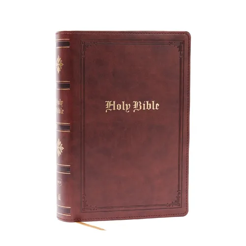 NKJV Bible: Personal Size Giant Print, Brown Leathersoft, Holy Bible, Red Letter, Comfort Print: New King James Version - Imitation Leather