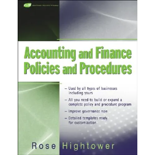 Accounting and Finance Policies and Procedures, (with Url) - Paperback