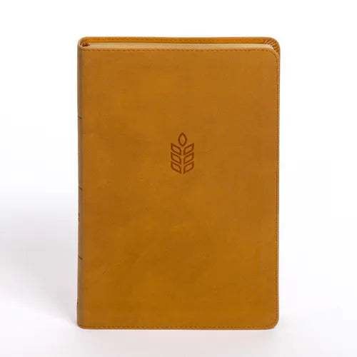 CSB Personal Size Giant Print Bible, Camel Suedesoft Leathertouch