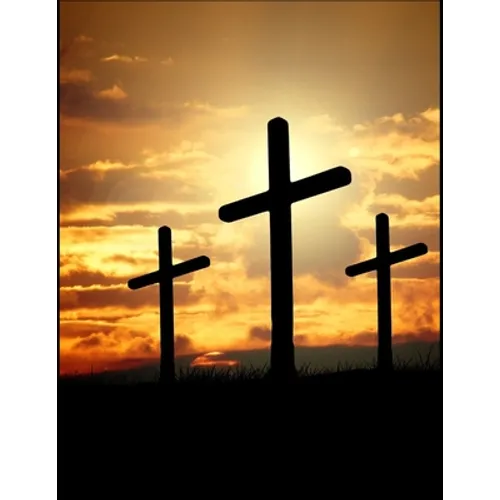 The Cross Christian Inspirational Notebook: 100 Pages 8.5