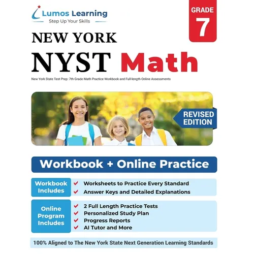 New York State Test Prep: 7th Grade Math Practice Workbook and Full-length Online Assessments: NYST Study Guide