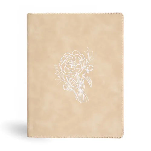 CSB Illustrator's Notetaking Bible, Large Print Edition, Cream Leathertouch - Imitation Leather