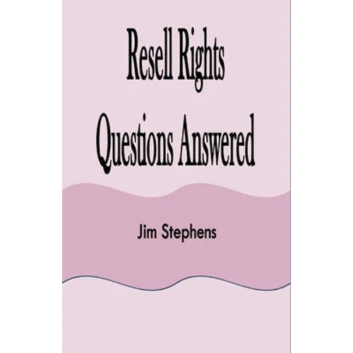 Resell Rights Questions Answered - Paperback