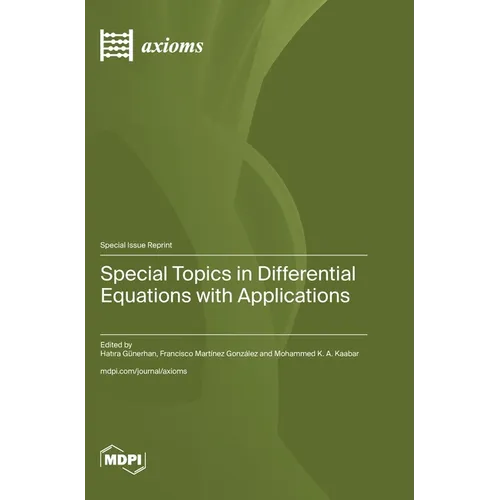 Special Topics in Differential Equations with Applications - Hardcover