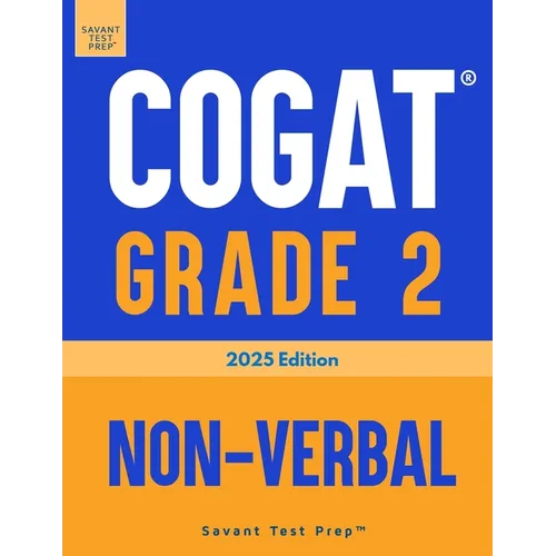 COGAT Grade 2 Non-Verbal: Three Practice Tests - Level 8 - Paperback