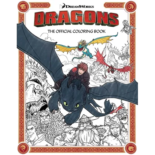 DreamWorks Dragons: The Official Coloring Book - Paperback