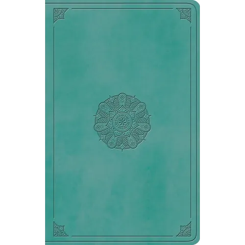 ESV Large Print Value Thinline Bible (Trutone, Turquoise, Emblem Design) - Imitation Leather