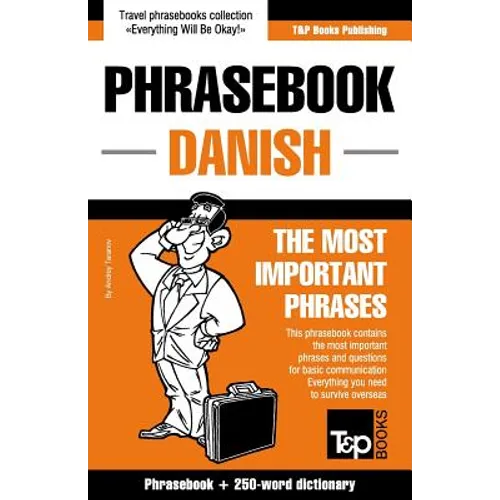 English-Danish phrasebook and 250-word mini dictionary - Paperback
