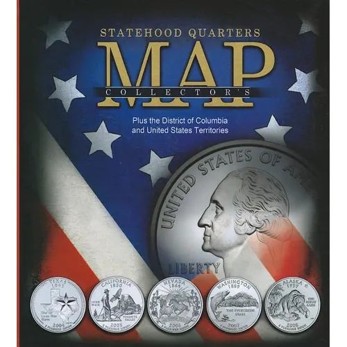 Statehood Quarters Collector's Map: Plus the District of Columbia and United States Territories - Hardcover