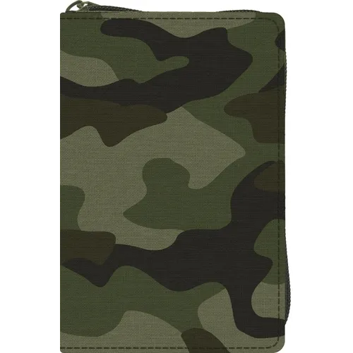 ESV Compact Bible (Canvas with Zipper, Camo Design) - Hardcover