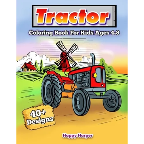Tractor Coloring Book - Paperback