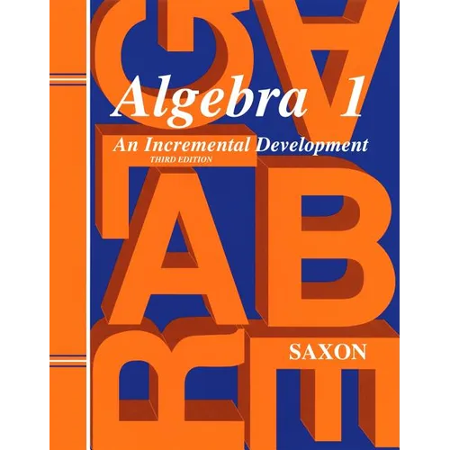 Saxon Algebra 1 Solutions Manual Third Edition - Paperback