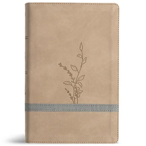 KJV Large Print Personal Size Reference Bible, Earthen Suedesoft Leathertouch, Indexed - Imitation Leather