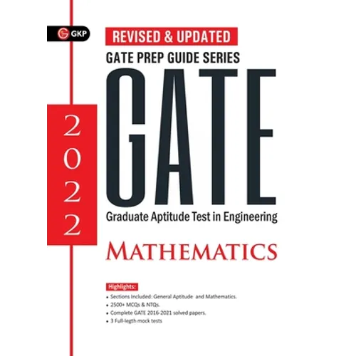 Gate 2022: Mathematics - Guide - Paperback
