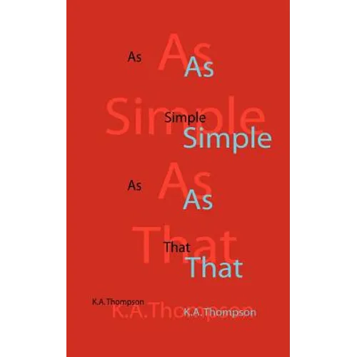 As Simple As That - Paperback