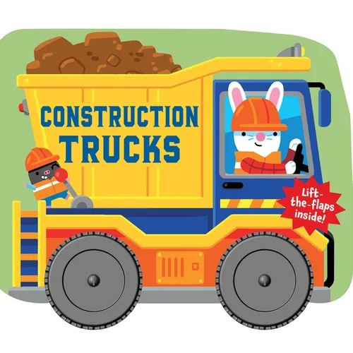 Spin & Lift: Construction Trucks - Paperback