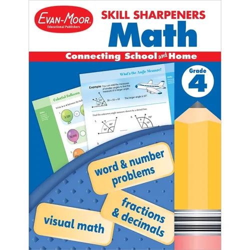 Skill Sharpeners: Math, Grade 4 - Paperback