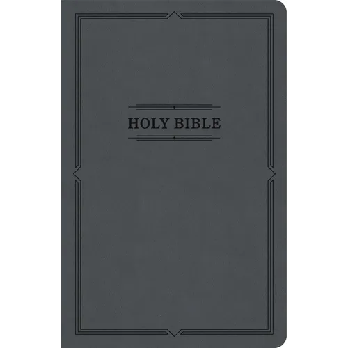 KJV Thinline Bible, Value Edition, Charcoal Leathertouch - Imitation Leather