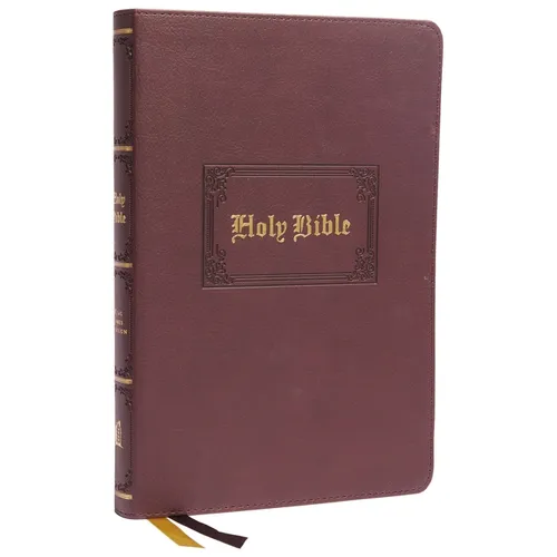 KJV Holy Bible: Large Print Thinline, Brown Leathersoft, Red Letter, Comfort Print: King James Version - Imitation Leather