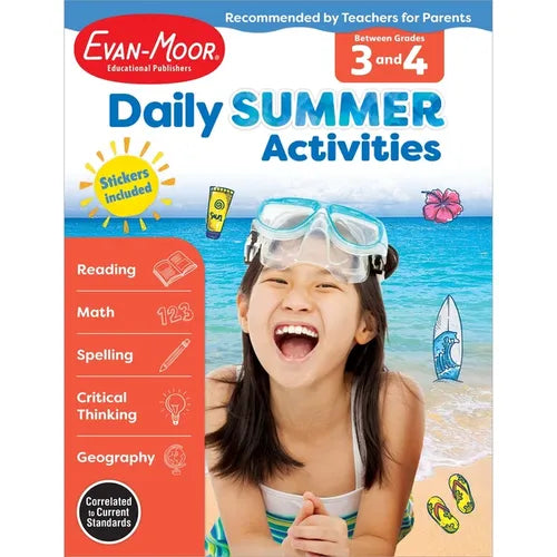 Daily Summer Activities Moving from 3rd to 4th Gr - Paperback