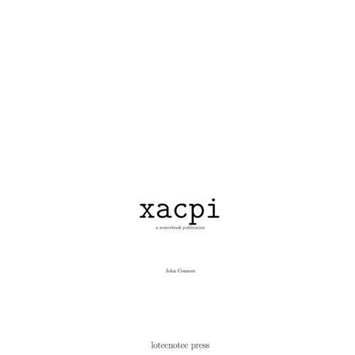 xacpi - Paperback