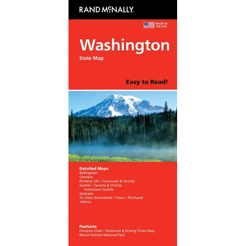 Rand McNally Easy to Read: Washington State Map - Mass Market Paperbound
