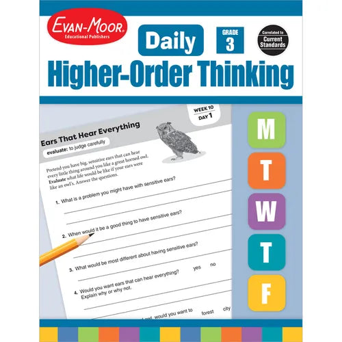 Daily Higher-Order Thinking, Grade 3 Te - Paperback