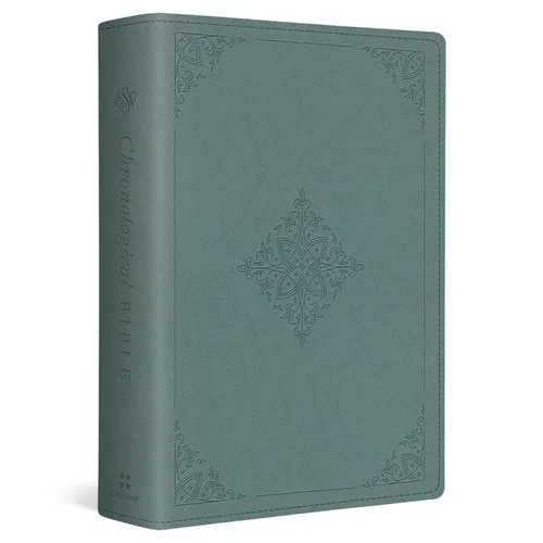 ESV Chronological Bible (Trutone, Paris Sky, Fleur-De-Lis Design) - Imitation Leather