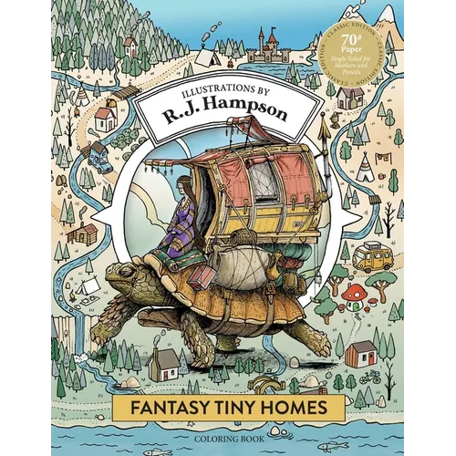 Fantasy Tiny Homes Coloring Book - Paperback