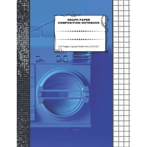 Graph Paper Composition Notebook: 110 Pages - Quad Ruled 4x4 - 8.5