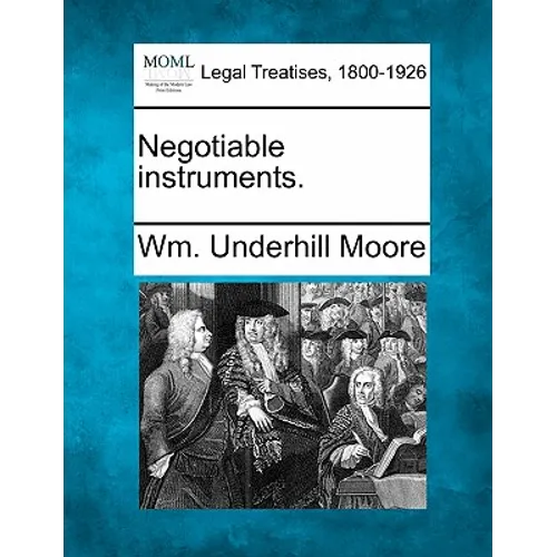 Negotiable Instruments. - Paperback