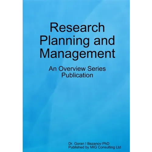 Research Planning and Management - Paperback
