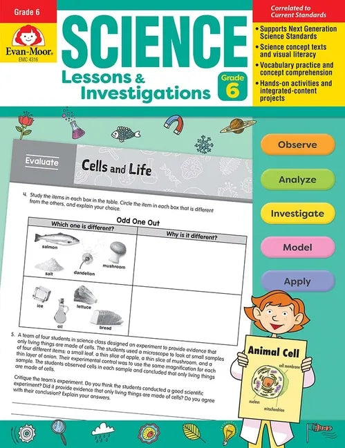 Science Lessons and Investigations, Grade 6 Teacher Resource - Paperback