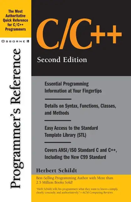 C/C++ Programmer's Reference - Paperback