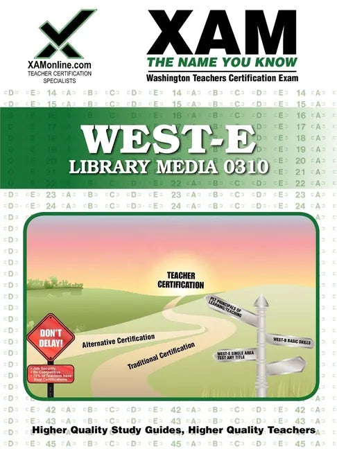 West-E Library Media 0310 Teacher Certification Test Prep Study Guide - Paperback