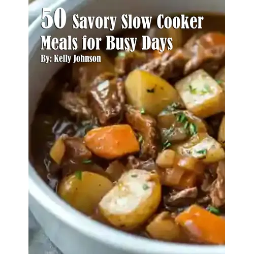 50 Savory Slow Cooker Meals for Busy Days - Paperback
