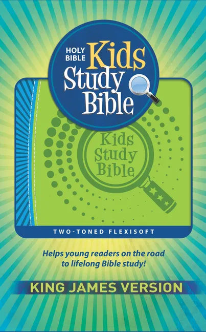 KJV Kids Study Bible, Flexisoft (Red Letter, Imitation Leather, Green/Blue) - Imitation Leather