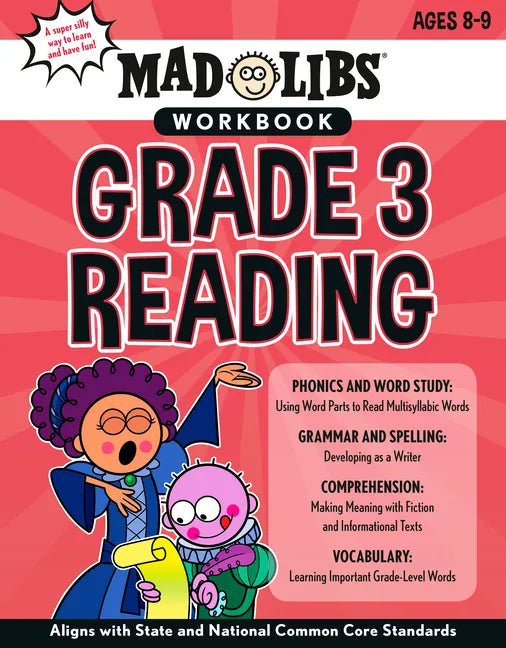 Mad Libs Workbook: Grade 3 Reading: Aligns with State and National Common Core Standards - Paperback