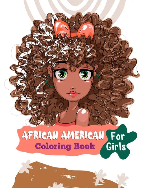 African American Coloring Book For Girls: Black African American Girls Coloring - Paperback
