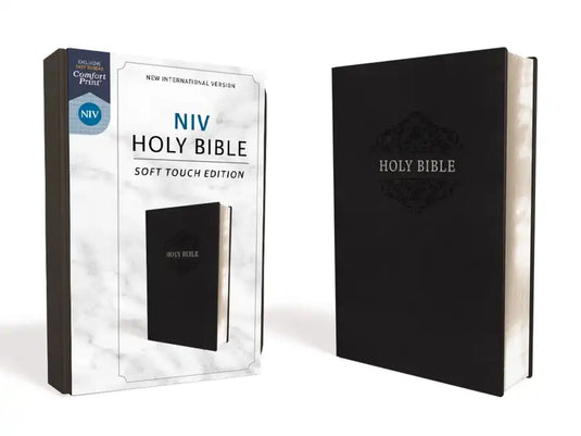 NIV, Holy Bible, Soft Touch Edition, Imitation Leather, Black, Comfort Print - Imitation Leather