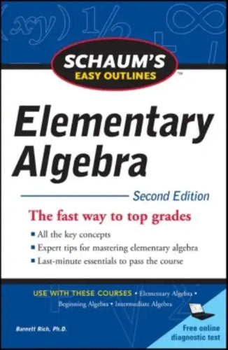 Schaum's Easy Outline of Elementary Algebra, Second Edition - Paperback