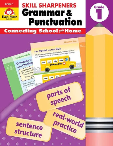 Skill Sharpeners: Grammar & Punctuation, Grade 1 Workbook - Paperback