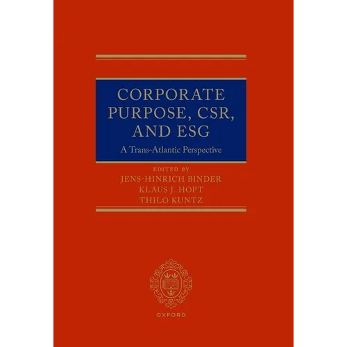 Corporate Purpose, Csr, and Esg - Hardcover