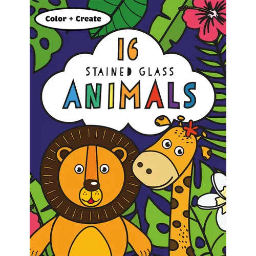 Stained Glass Coloring Animals - Paperback