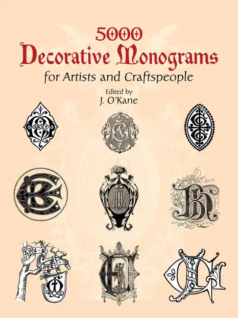 5000 Decorative Monograms for Artists and Craftspeople - Paperback