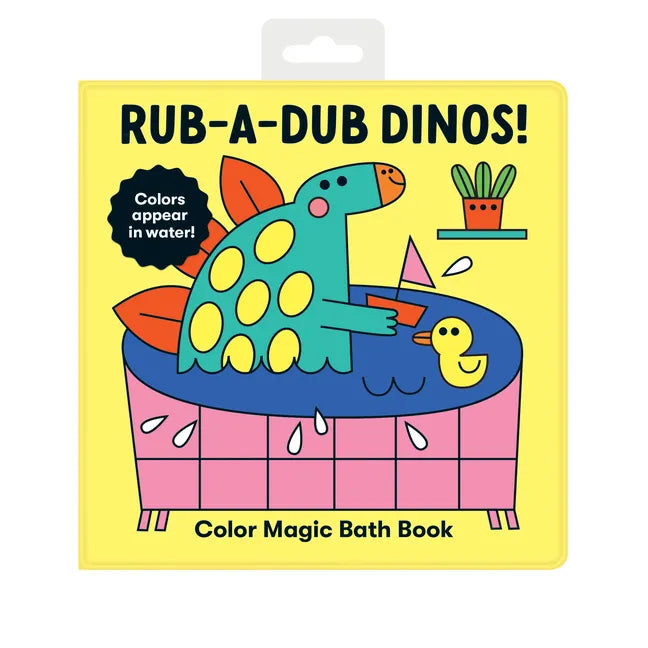 Rub-A-Dub Dinos! Color Magic Bath Book - Vinyl-bound